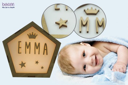 Lampara personalizada decoración bebé
